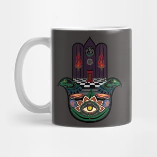 Reptilian Agenda Hamsa Mug